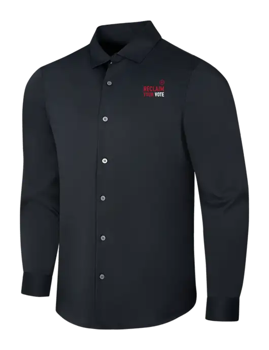 Black City Stretch Shirt w/Reclaim Your Vote Logo