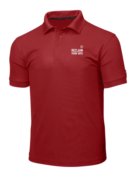 OGIO Red Caliber 2.0 Polo w/Reclaim Your Vote Logo