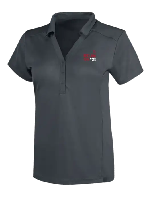 OGIO Dark Grey Womens Framework Polo w/Reclaim Your Vote Logo