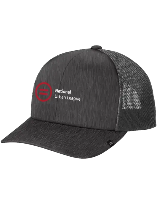 TravisMathew Very Dark Grey Heather Cruz Trucker Cap w/National Urban League Logo