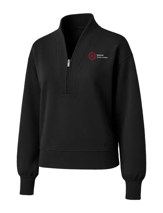 OGIO Womens Black Transcend 1/4-Zip w/National Urban League Logo