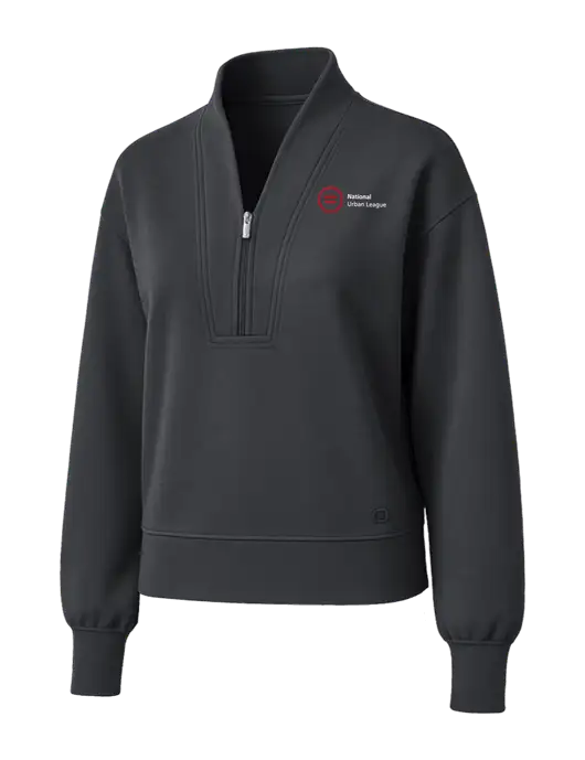 OGIO Womens Dark Grey Transcend 1/4-Zip w/National Urban League Logo