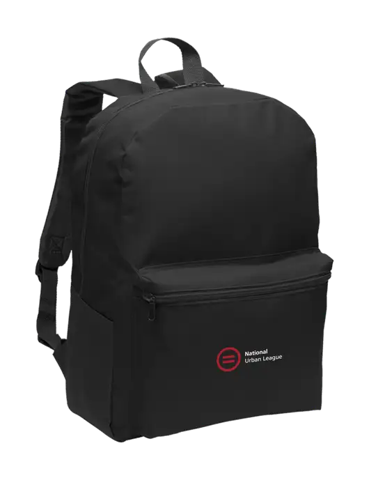 Casual Black Lightweight Laptop Backpack w/National Urban League Logo