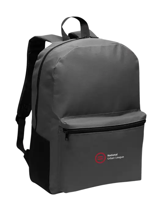 Casual Dark Charcoal Lightweight Laptop Backpack w/National Urban League Logo