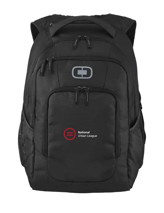 OGIO Black Logan Laptop Backpack
 w/National Urban League Logo