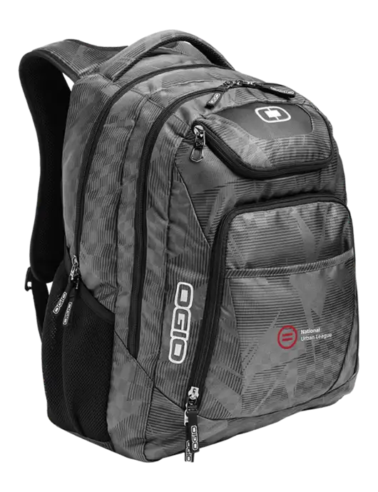 OGIO Race Day Silver Excelsior Laptop Backpack w/National Urban League Logo