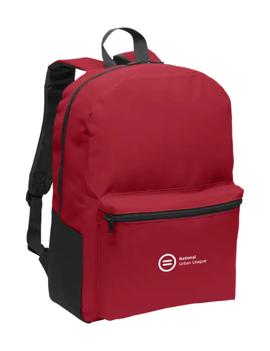 Casual Red Lightweight Laptop Backpack w/National Urban League Logo