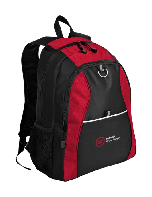 Honeycomb Red/Black Backpack w/National Urban League Logo