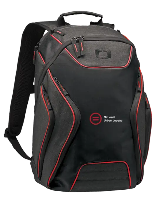 OGIO Red/Heather Grey Hatch Laptop Backpack
 w/National Urban League Logo