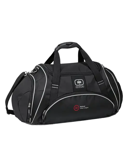 OGIO Black Crunch Duffel
 w/National Urban League Logo