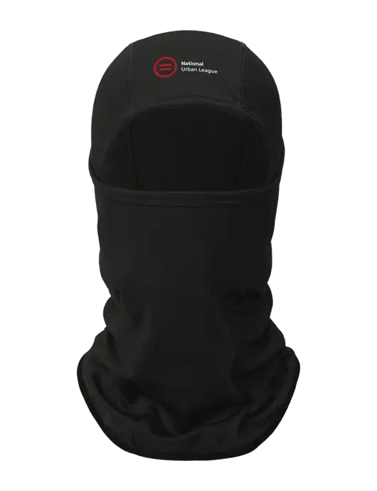 Black CornerStone Smooth Fleece Face Mask w/National Urban League Logo
