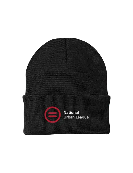 Black Knit Cap w/National Urban League Logo