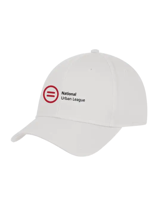White Structured Cap Hook & Loop w/National Urban League Logo