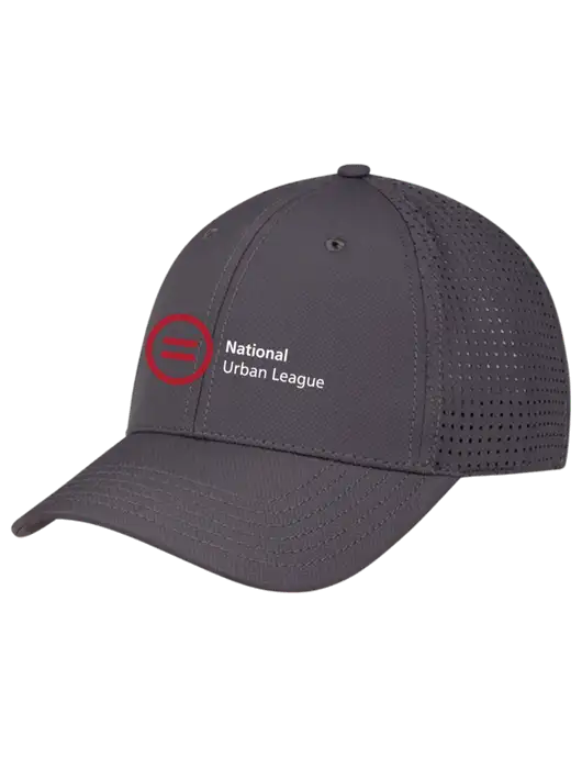 Charcoal Performance Stretchable Cap Hook & Loop w/National Urban League Logo