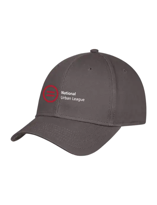 Charcoal Structured Cap Hook & Loop w/National Urban League Logo