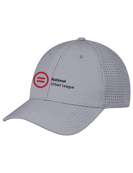 Grey Performance Stretchable Cap Hook & Loop w/National Urban League Logo