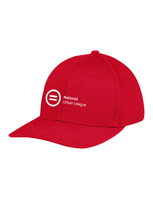 Premium Modern Structured Twill Red Snapback Cap w/National Urban League Logo