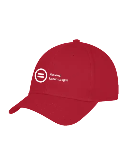 Red Structured Cap Hook & Loop w/National Urban League Logo