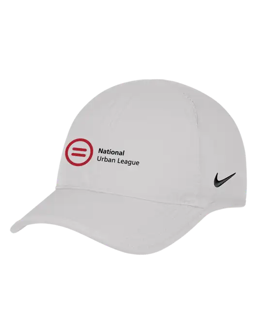Nike White Featherlight Cap w/National Urban League Logo