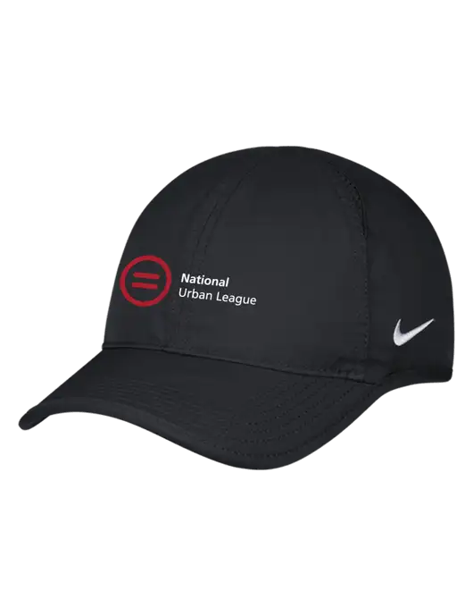 Nike Black Featherlight Cap w/National Urban League Logo