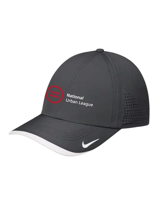 Nike Dark Grey/White Dri-FIT Perforated Performance Cap w/National Urban League Logo