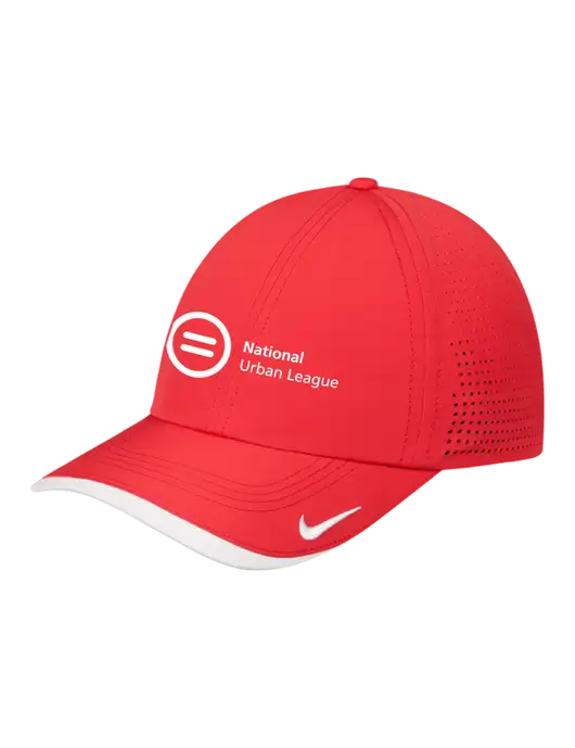 Nike Red/White Dri-FIT Perforated Performance Cap w/National Urban League Logo