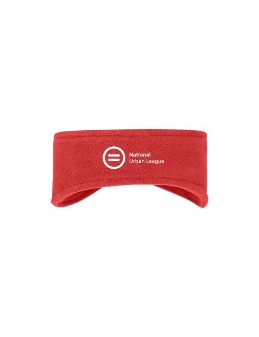 Red Stretch Fleece Headband w/National Urban League Logo