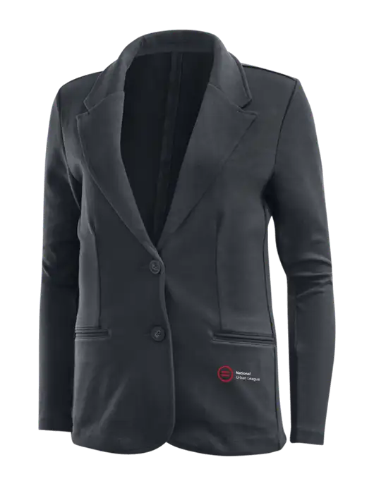 Charcoal Grey Womens Knit Blazer w/National Urban League Logo