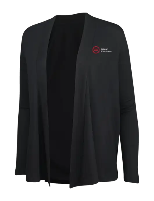 Black Womens Concept Cardigan w/National Urban League Logo