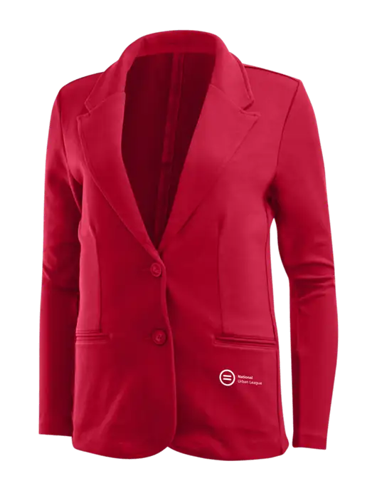 Rich Red Womens Knit Blazer w/National Urban League Logo