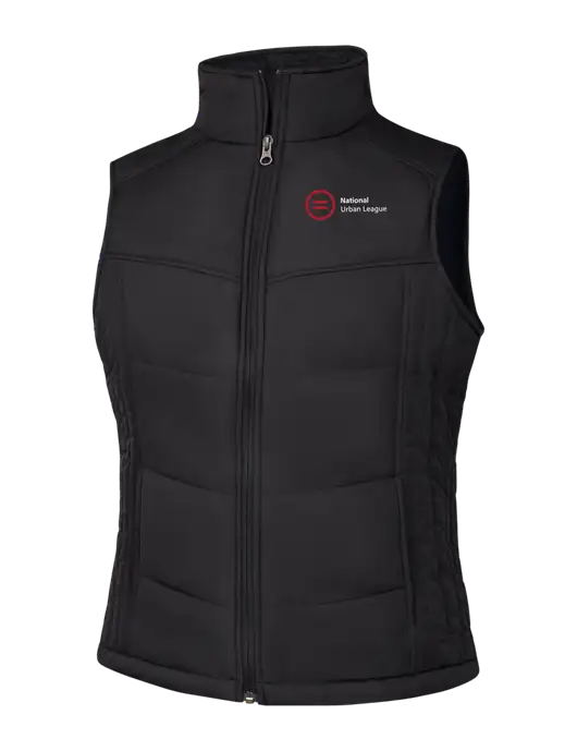 Womens Black/Black Vest w/National Urban League Logo